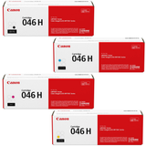 Canon 046H Set | Original Canon Laser Toner Cartridges – Black, Cyan, Magenta, Yellow