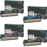 Lexmark C736H1 Set | C736H1CG C736H1KG C736H1MG C736H1YG | Original Lexmark High-Yield Toner Cartridges – Black, Cyan, Magenta, Yellow