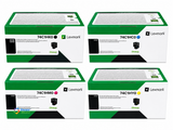 Lexmark Set | 74C1HK0, 74C1HC0, 74C1HM0, 74C1HY0 | 4-Pack Original Toner Combo