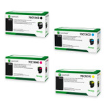 Lexmark Set | 70C1XC0, 70C1XK0, 70C1XM0, 70C1XY0 | Original Lexmark Extra High-Yield Toner Cartridges – Black, Cyan, Magenta, Yellow