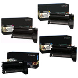 Lexmark 15G032 Set | 15G032C, 15G032K, 15G032M, 15G032Y | Original Lexmark C752 High-Yield Toner Cartridges – Black, Cyan, Magenta, Yellow