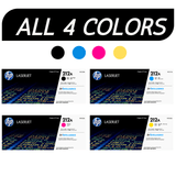 HP 212A SET All 4 colors | W2120A W2121A W2122A W2123A | Original HP Toner Cartridges - Black, Cyan, Magenta, Yellow