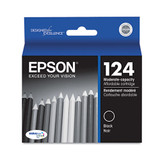 T124120-S | Epson® 124 | Original Epson® DURABrite Ultra® Ink Cartridge - Black
