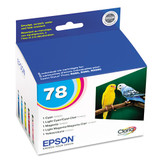 T078920-S | Epson® 78 | Original Epson® Claria® Ink Cartridges - Cyan, Magenta, Yellow, Light Cyan, Light Magenta - 5 Pack