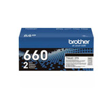 TN660-2PK | Orignal Brother High-Yield Ink Cartridges 2-Pack - Black