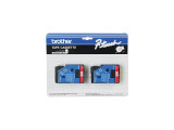 TC-11 | Orignal Brother Tape Cartridges For P-Touch Labelers, 0.47" X 25.2 Ft 2-Pack - Red on Clear