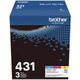 TN431-3PK | Orignal Brother Ink Cartridges 3-Pack - Cyan, Magenta, Yellow