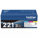 TN221-3PK | Orignal Brother Ink Cartridges 3-Pack - Cyan, Magenta, Yellow