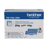 TN750-2PK | Orignal Brother High-Yield Ink Cartridges 2-Pack - Black