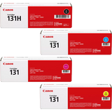 Canon 131H-131 Set | Original Canon Toner Cartridges – High-Yield Black, Cyan, Magenta, Yellow
