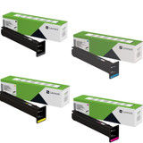 Lexmark Set | 77L00KG, 77L00CG, 77L00MG, 77L00YG | Original Lexmark Return Program Standard Toner Cartridges – Black, Cyan, Magenta, Yellow