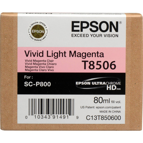 T850600 | Epson® T8506 UltraChrome® | Original Epson® Ink Cartridge - Vivid Magenta