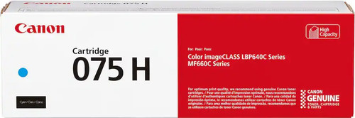 6368C001 | Canon 075H | Original Canon High-Yield Toner Cartridge - Cyan