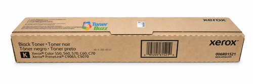 006R01521 | Color 550/560/570 | Original Xerox Metered Toner Cartridge - Black