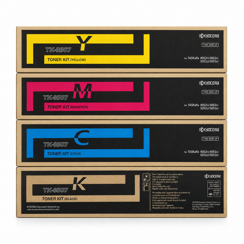 Kyocera TK-8507 Set | TK-8507K, TK-8507C, TK-8507M, TK-8507Y | Original Kyocera Toner Cartridges – Black & Color