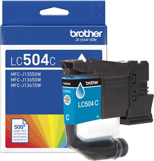LC504CS | Original Brother Standard Yield Ink Cartridge - Cyan