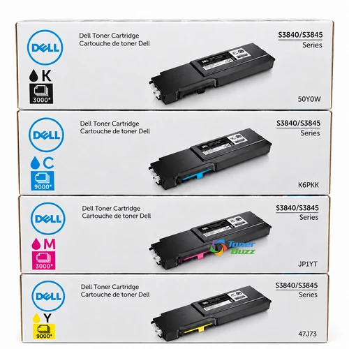 Dell Set | 50Y0W, K6PKK, JP1YT, 47J73 | Original Dell Standard Yield Toner Cartridge - Black, Color