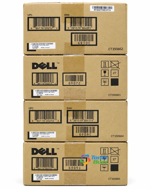 Dell Set | G910C, G907C, G908C, G909C | Original Dell Standard Yield Toner Cartridge - Black, Color