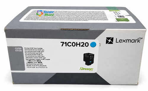 71C0H20 |  CS730/CX730 | Original Lexmark High-Yield Toner Cartridge - Cyan