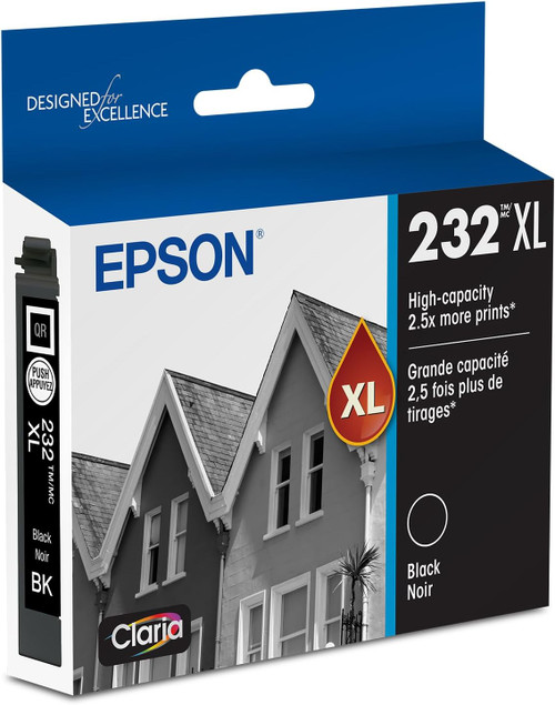 T232XL120S | Epson® 232XL | Original Epson® T232XL120-S Claria High-Yield Ink Cartridge - Black
