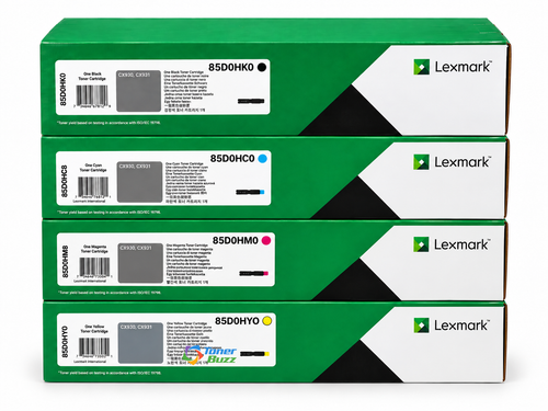 Lexmark 85D0H Set | 85D0HK0, 85D0HC0, 85D0HM0, 85D0HY0 | Original Lexmark High-Yield Toner Cartridge - Black, Color
