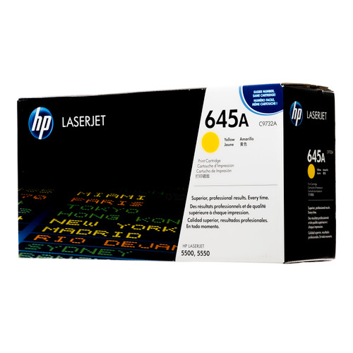 C9732A | HP 645A | Original HP Toner Cartridges – Yellow