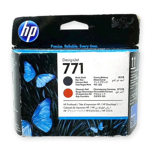 CE017A | HP 771 | Original HP Printhead – Matte Black, Chromatic Red