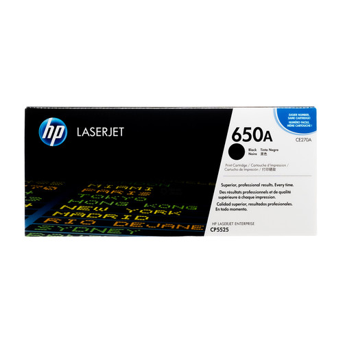 CE270A | HP 650A | Original HP Toner Cartridge – Black