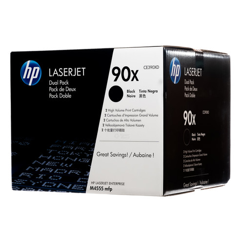 HP 90X (CE390XD) 2-Pack | Original HP Dual Pack Black Toner