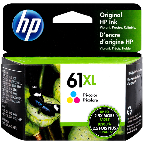 CH564WN | HP 61XL | Original HP High-Yield Ink Cartridge – Tri-Color