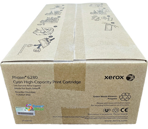 106R01392 | Phaser 6280 | Original Xerox High-Yield Toner Cartridge - Cyan