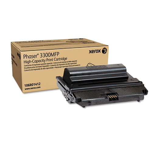 Original Xerox 106R01412 Black High-Yield Laser Toner Cartridge for Phaser 3300
