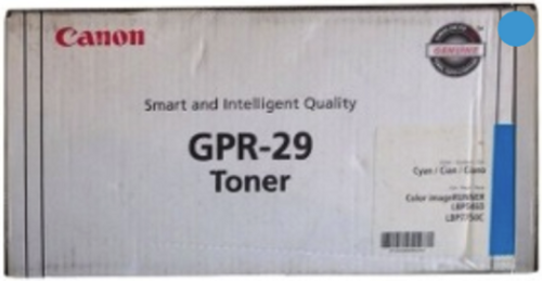 2643B004AA | Canon GPR-29 | Original Canon Toner Cartridge – Cyan