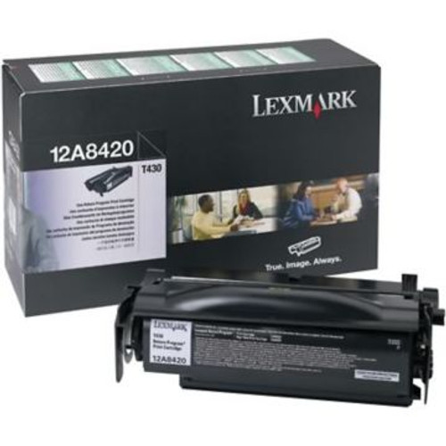 Original Lexmark 12A8420 Laser Toner Cartridge  Black