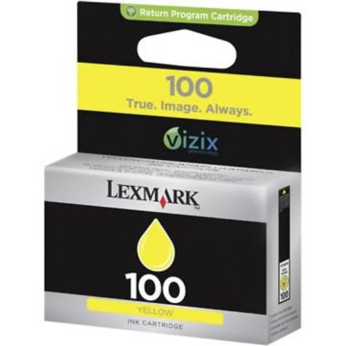 Original Lexmark #100 14N0902 Return Program Inkjet Cartridge  Yellow