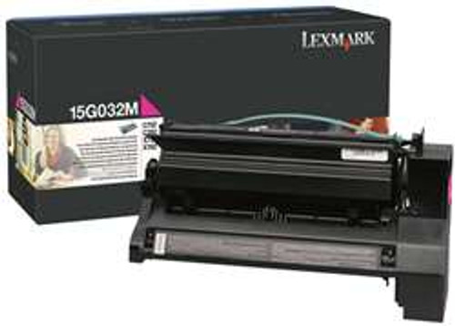 Original Lexmark 15G032M Magenta High Yield Toner Cartridge