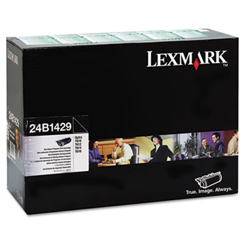 Original Lexmark 24B1429 Optra T T610 Return Program Black Toner Cartridge