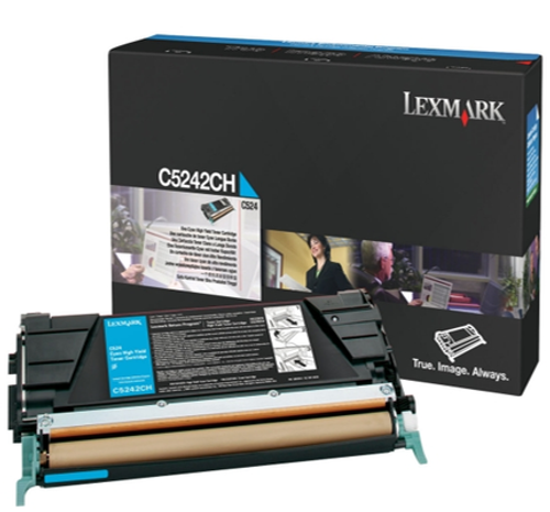 Original Lexmark C5242CH Cyan High-Yield Toner Cartridge