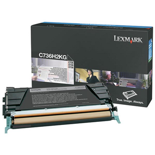 Original Lexmark C736H2KG C736/X736 Black High-Yield Toner Cartridge