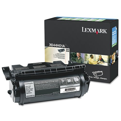 Original Lexmark X644H01A X644e Return Program Black Extra High-Yield Toner Cartridge