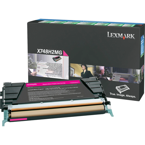 Original Lexmark X748H2MG X748 Magenta High Yield Toner Cartridge