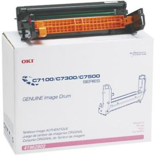 Original Okidata 41962802 Image Drum for C7100, C7300, C7500 Printers  Magenta