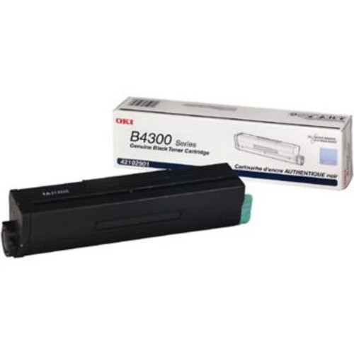 Original OKI 42102901 High-Yield Laser Toner Cartridge for B4300  Black