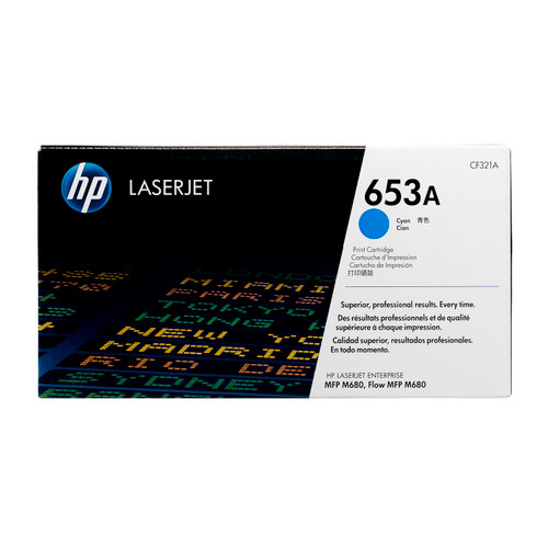 CF321A | HP 653A | Original HP LaserJet Toner Cartridge - Cyan