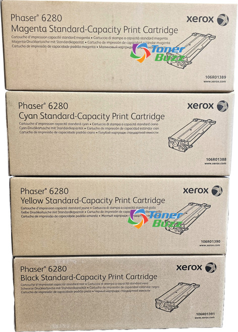 Xerox Set | 106R01388, 106R01389, 106R01390, 106R01391 | Original Xerox Toner Cartridge Set – Black, Color