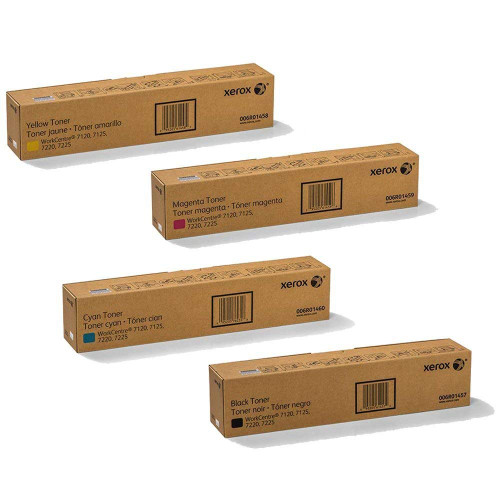 7120/7125/7220/7225 Pack 4 Toner Multicolor Compatible Con Xerox 006R01457 006R01458 006R01459 006R01460