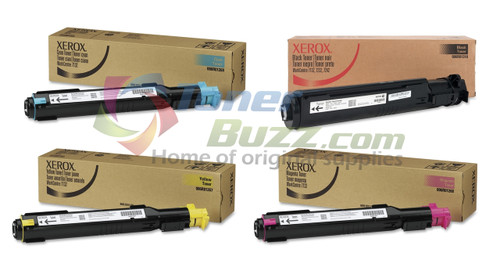 Original Xerox WorkCentre 7132 Black Cyan Magenta Yellow Toner Cartridge 4-Pack 006R01267 006R01268 006R01269 006R01318