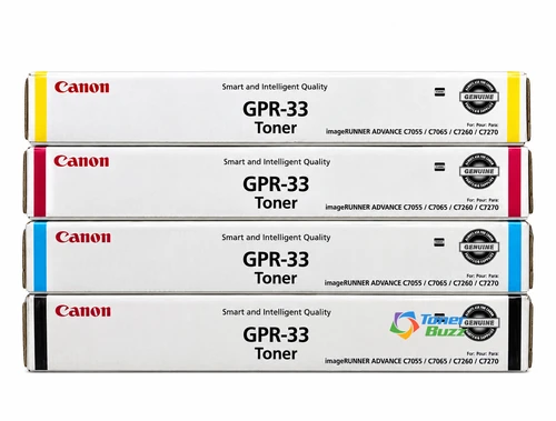 Canon GPR-33 CYMK Set | 2792B003AA, 2796B003AA, 2800B003AA, 2804B003AA | Original Canon Toner Cartridge - Black, Cyan, Magenta, Yellow