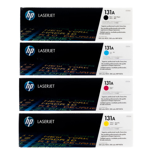 HP 131A SET | CF210A CF211A CF212A CF213A | Original HP Toner Cartridge -  Black, Cyan, Yellow, Magenta - Toner Buzz