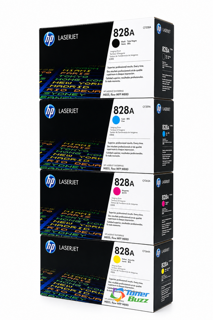 HP 828A SET | CF358A, CF359A, CF364A, CF365A | Original HP Drum Cartridge - Black, Cyan, Yellow, Magenta